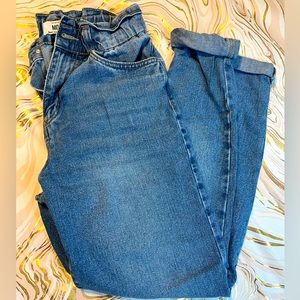 High Waisted Denim Mom Jeans